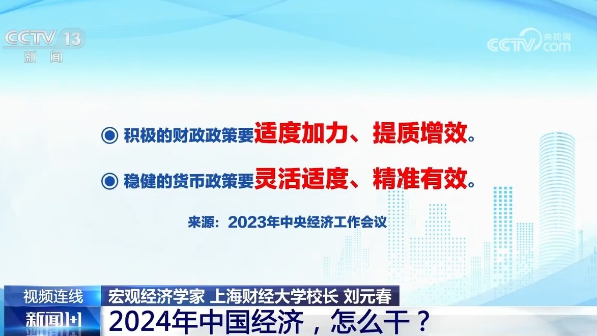 新闻1+1丨2024年中国经济怎么干？(图2)